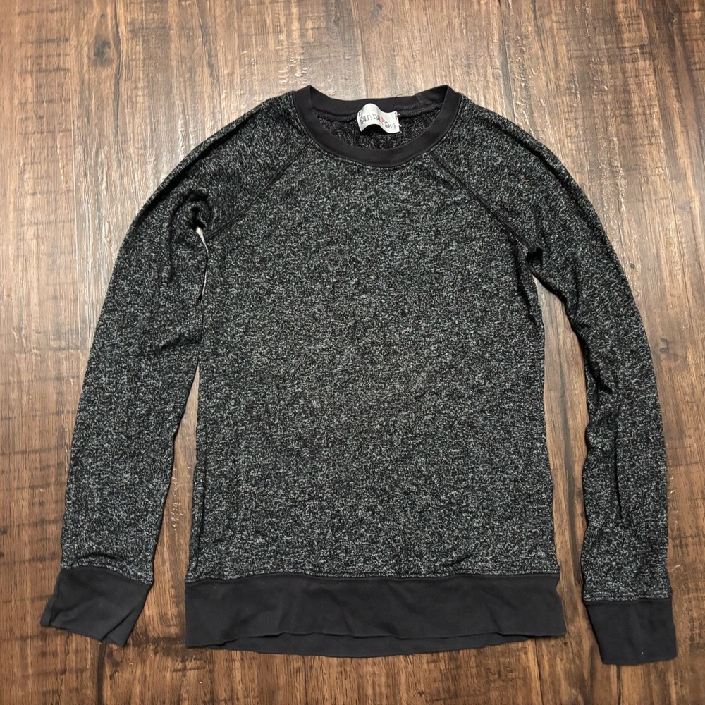 Hannah Sky Cozy Charcoal Sweater Girls M
